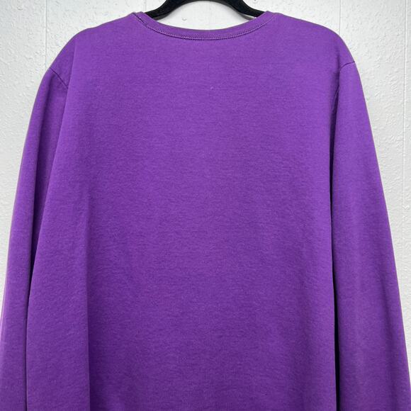 Just My Size Purple Sweatshirt Womens 3X Athleisure Casual Everyday Wear Lounge - Picture 7 of 10